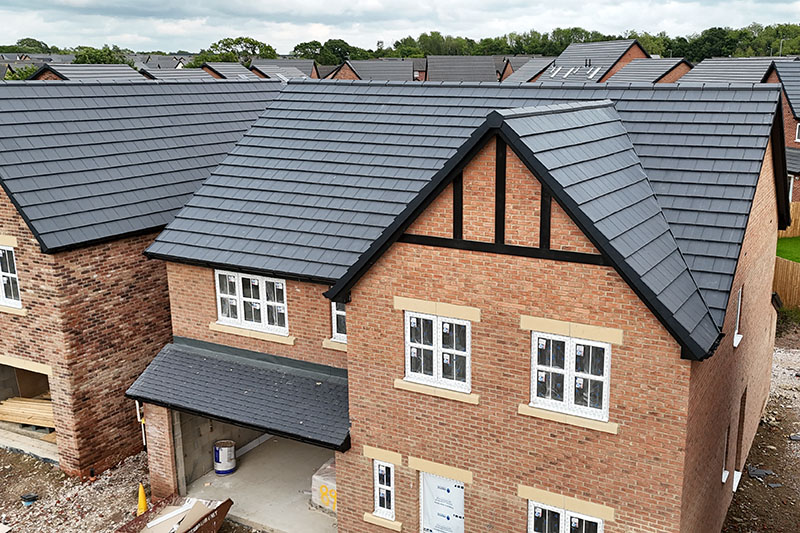 Redland Concrete tiles installed by roofer close to me from KingCraft - Roofing & Cladding Leeds, Yorkshire and the Humber.